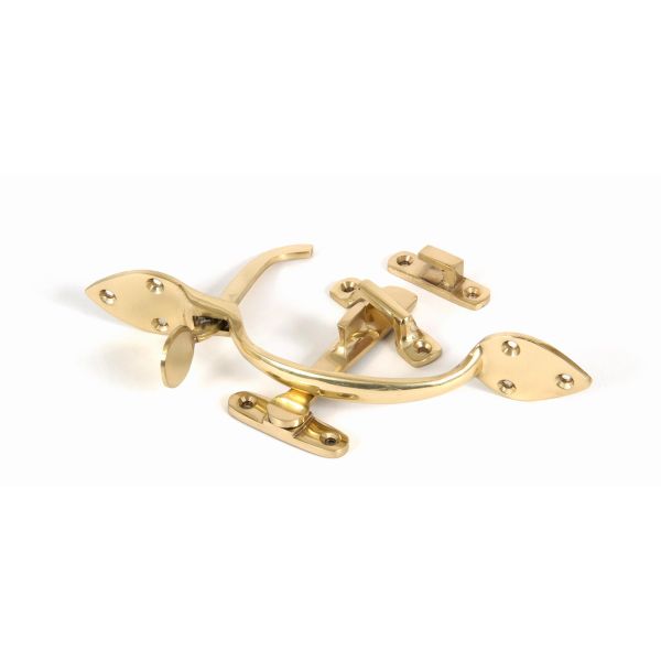 90241 - Polished Brass Cast Suffolk Latch Set