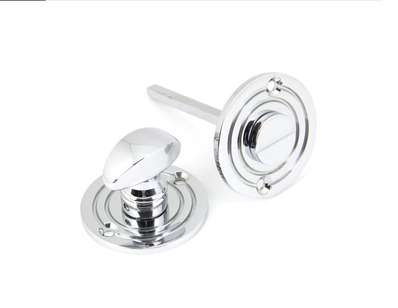 Polished Chrome Round Bathroom Thumbturn