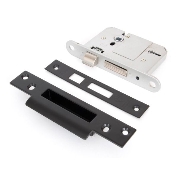 Black 3" 5 Lever BS Sash Lock