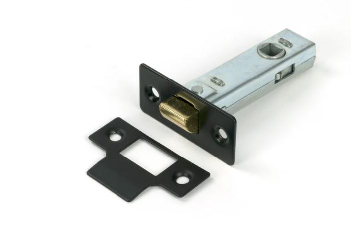 Black 3" Tubular Mortice Latch