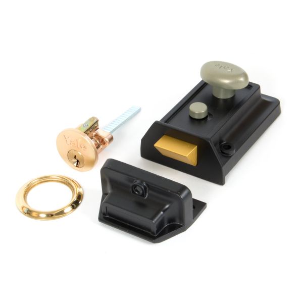 91093 - Black Traditional Case Night Latch
