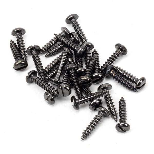 Dark Stainless Steel 4x1/2" Round Head Screws (25)