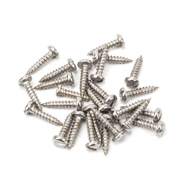 Stainless Steel 4x1/2" Round Head Screws (25)