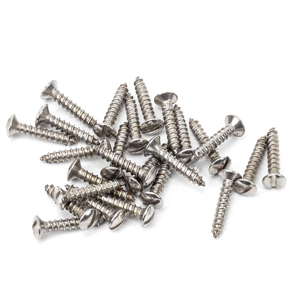 Stainless Steel 4x3/4" Countersunk Raised Head Screws (25)