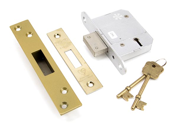 PVD 2 1/2" 5 Lever BS Deadlock