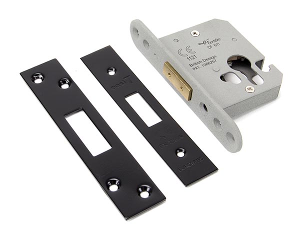 Black 2 1/2" Euro Profile Dead Lock