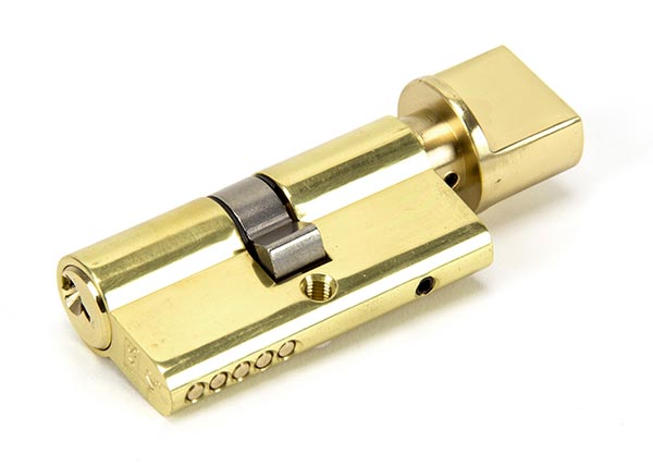 91867 - Lacquered Brass 30/30 Euro Cylinder/Thumbturn