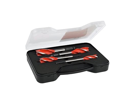 4 PIECE WOODBEAVER AUGER BIT SET 1 x 16mm 20mm 25mm 32mm