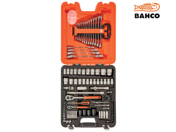S87+7 1/4 & 1/2in Drive Socket & Spanner Set, 94 Piece