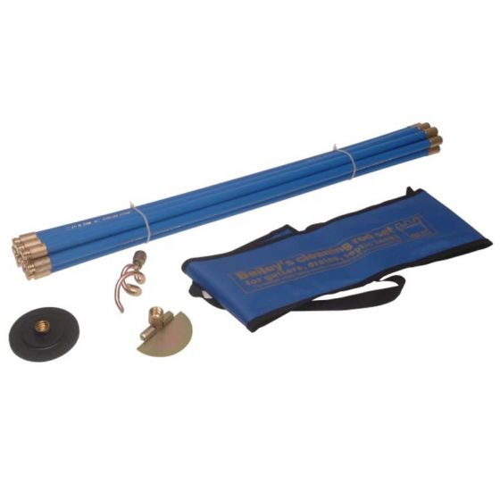5431 Universal 3/4in Drain Rod Set 3 Tools Brass Fittings
