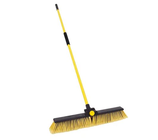 610MM (24") HEAVY DUTY BROOM CLIPPED AND HANDLE BULLDOZER