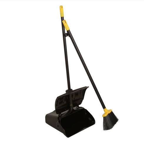HEAVY DUTY LOBBY DUSTPAN AND BRUSH SET BULLDOZER