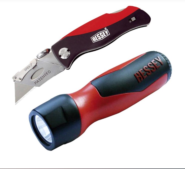 FOLDING UTILITY KNIFE & TORCH SET