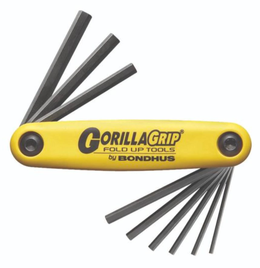 FOLD-UP IMPERIAL HEX KEY SET .050 - 3/16