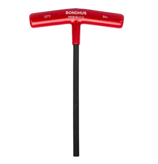 8.0mm T-HANDLE HEXAGON (ALLEN) KEY