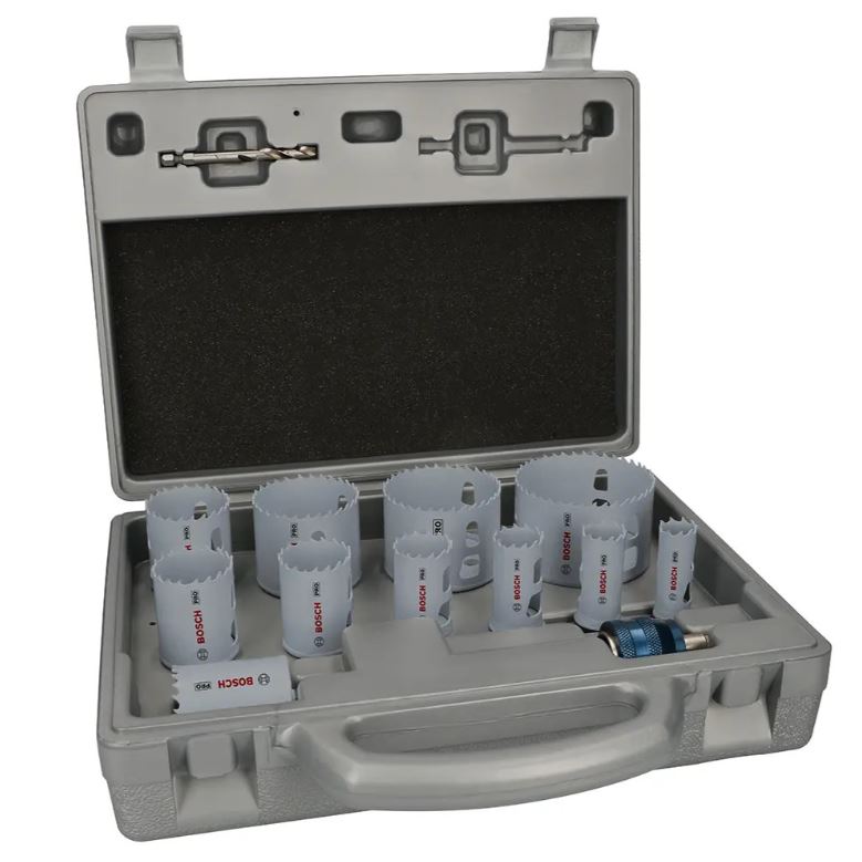 PRO MULTI MATERIAL PLUS HOLE SAW SET 14 PIECE BOSCH