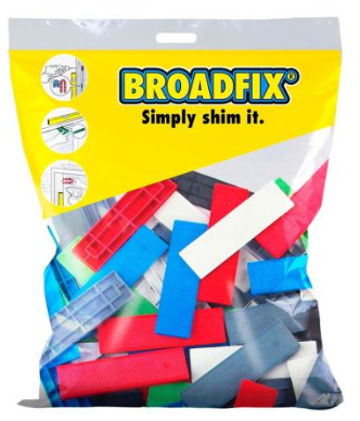 100 x 28mm (1-6mm) FLAT SHIMS MIXED PACK 120-BAG BROADFIX