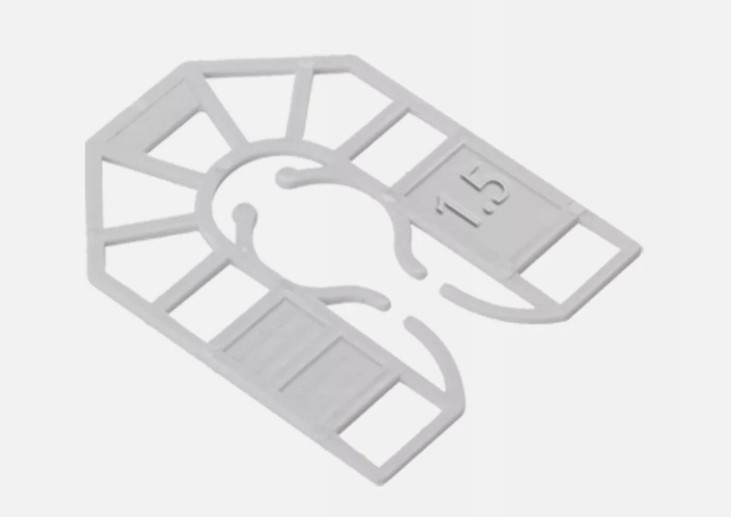 1.5mm x 55 x 43mm (WHITE) SMALL U SHIMS BOX-QTY-1000 BROADFIX