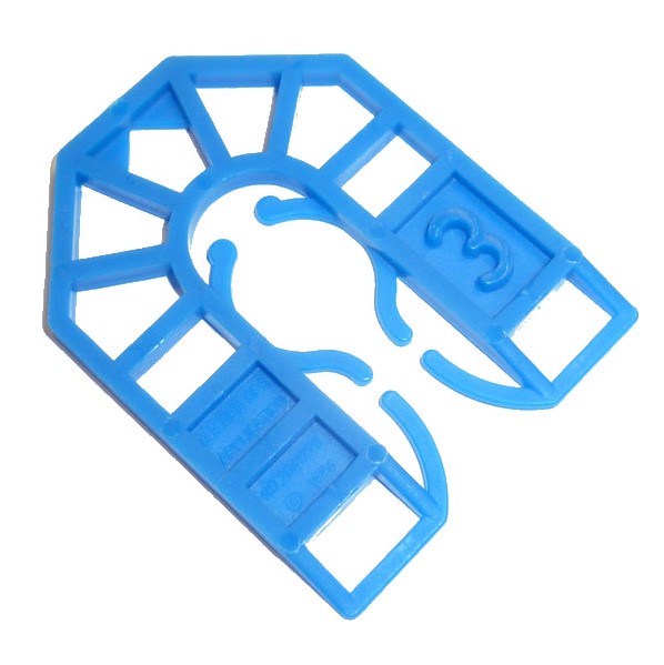 3mm x 55 x 43mm (BLUE) SMALL U SHIMS BOX-QTY-200 BROADFIX