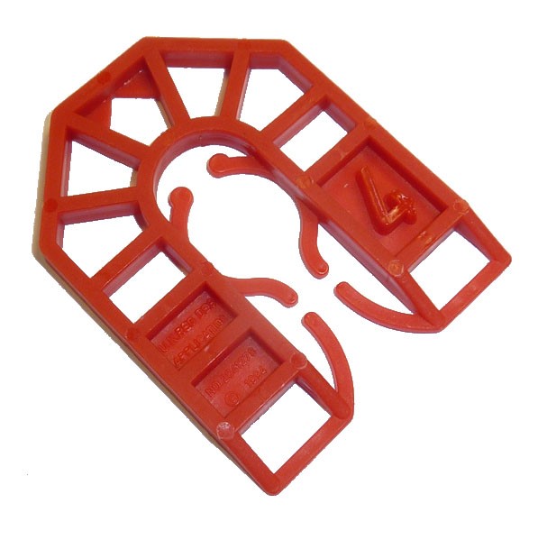 4mm x 55 x 43mm (RED) SMALL U SHIMS BOX-QTY-200 BROADFIX