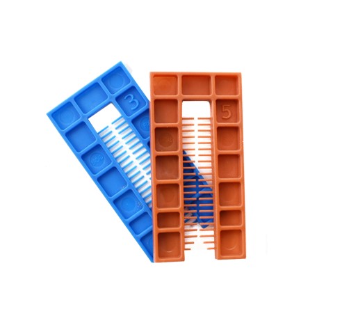 3mm x 100 x 50mm (BLUE) LARGE U SQUARE END SHIM BAG-QTY-200 BROADFIX