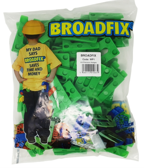 45mm x 77mm PRECISION WEDGE SHIMS GREEN 100-BAG