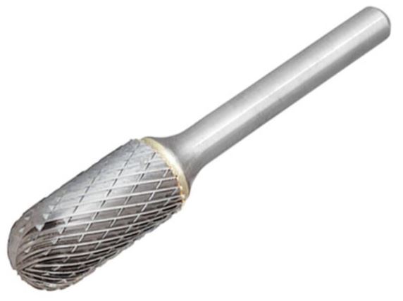 Solid Carbide Bright Rotary Burr Ball Nosed Cylinder 3 x 3mm