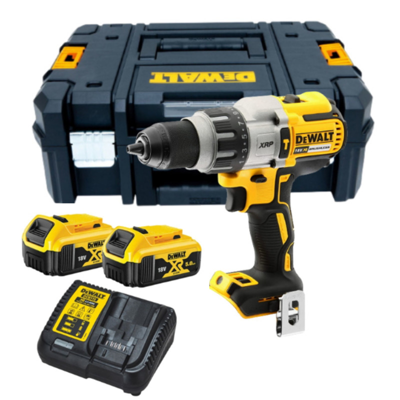 DCD996P2 XR Brushless Combi Drill 18V 2 x 5.0Ah Li-ion