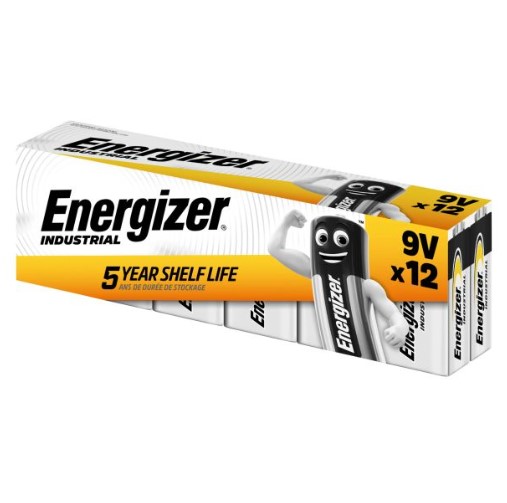 9V Industrial Batteries (Pack 12)