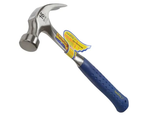 E3/16C Curved Claw Hammer - Vinyl Grip 450g (16oz)