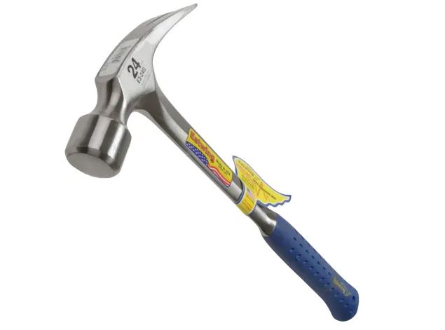E3/24S Straight Claw Framing Hammer - Vinyl Grip 680g (24oz)