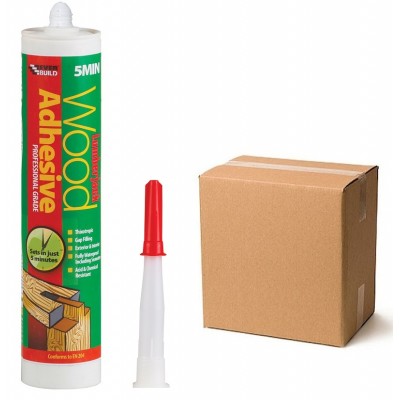 310ml LUMBERJACK PU 5-MIN (RED) D4 WOOD ADHESIVE