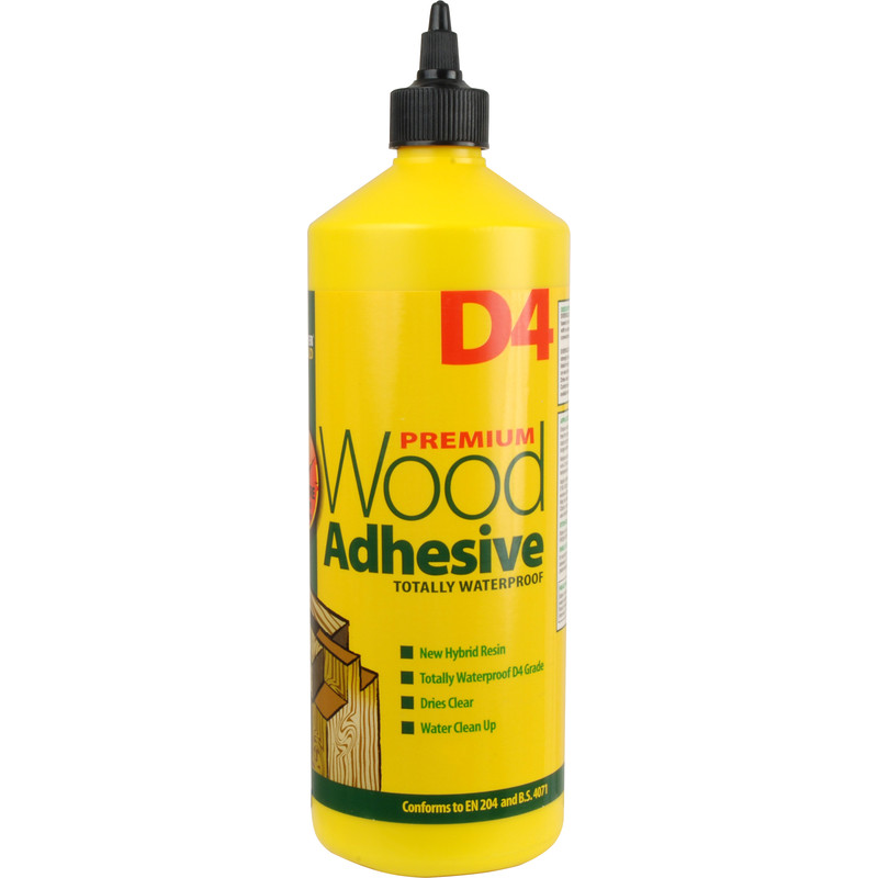 1-LTR D4 WATERPROOF PVA WOOD ADHESIVE EVERBUILD