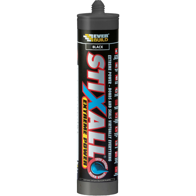 290ml STIXALL HIGH STRENGTH ADHESIVE BLACK