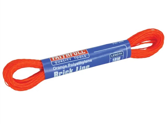 300 Polyethylene Brick Line 18m (59ft) Orange (Box 12)