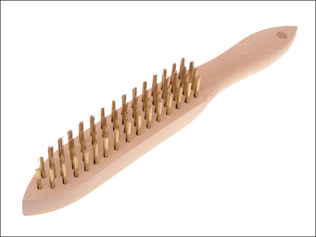 680/B4 Brass Wire Scratch Brush - 4 Row