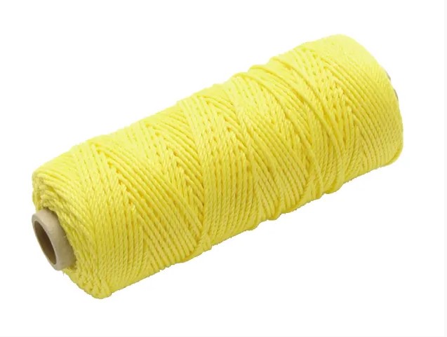 Hi-Vis Nylon Brick Line 100m (330ft) Yellow