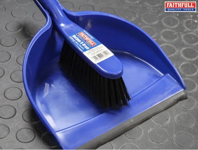Plastic Dustpan & Brush Set