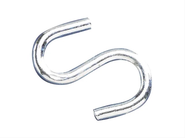 S-Hooks 3mm Zinc Plated (Pack 20)
