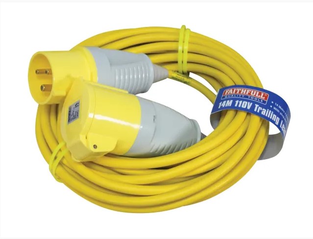 110V 32AMP 14MTR EXTENSION TRAIL LEAD FAITHFULL