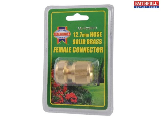 Brass Female Hose Connector 12.5mm (1/2in)