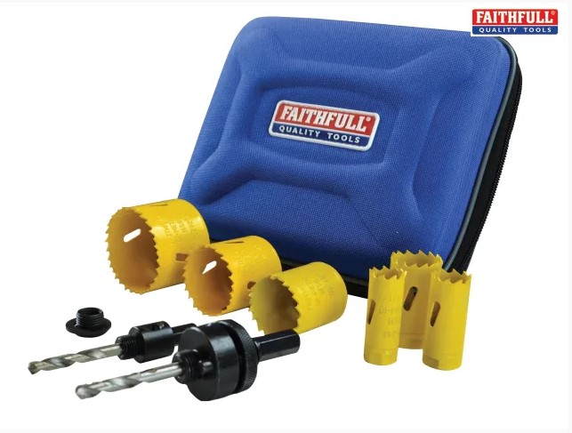 Universal Varipitch Holesaw Electrician's Kit, 9 Piece 16-51mm