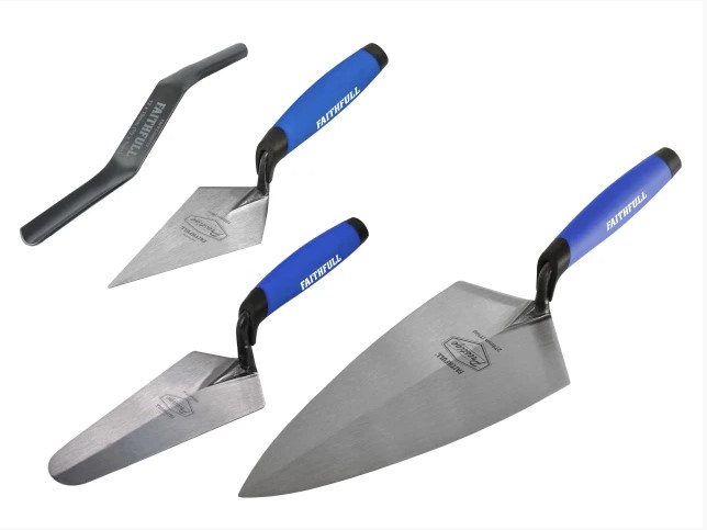 Prestige Professional Brick Trowel Set, 4 Piece