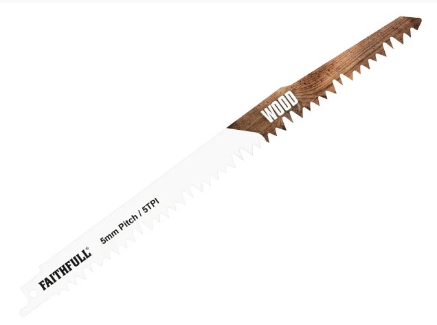 S1531L Sabre Saw Blade Wood 240mm 5 TPI (Pack of 5)