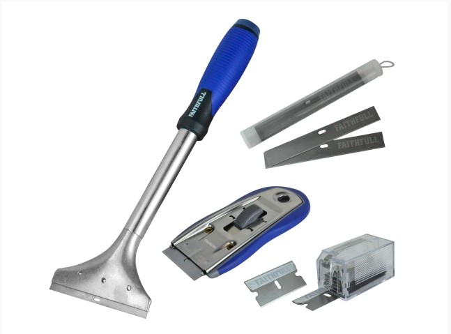 Long Handled Scraper & Razor Blade Scraper Set