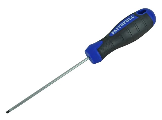Soft Grip Screwdriver Flared Slotted Tip 5.5 x 100mm