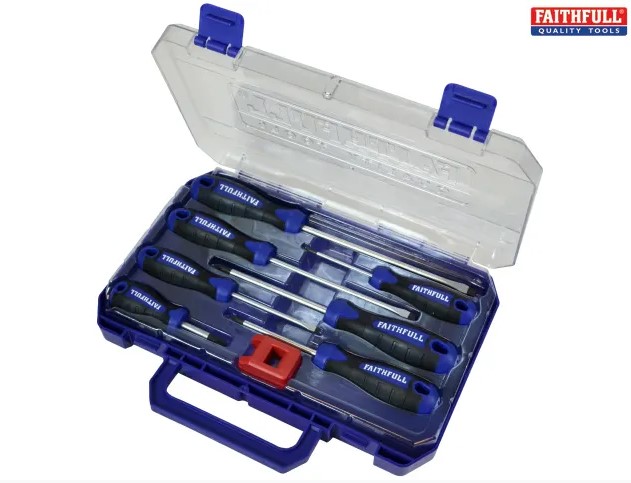 Soft Grip Screwdriver Set, 8 Piece