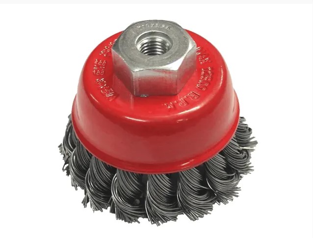 Wire Cup Brush Twist Knot 65mm M14x2, 0.50mm Steel Wire