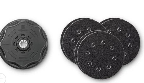 115mm (4 1/2") STARLOCK SANDING PAD SET 2 x 60G, 2 x 80G, 2 x 180G
