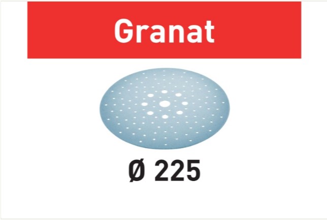 225mm (9") x 180G GRANAT SANDING PAD TO SUIT PLANEX  25-BOX FESTOOL